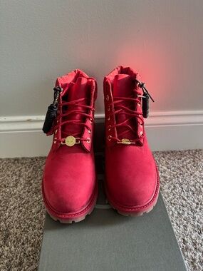 Timberland Red Kids' Waterproof Boots